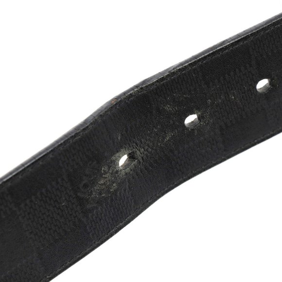 LOUIS VUITTON Louis Vuitton 95cm Black M9150 Men's Leather Belt - Picture 11 of 13